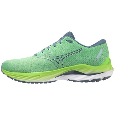 Zapatillas Para Correr Mizuno WAVE Inspire 19 Hombre - Verdes / Azules - Chile M948ETMFBI